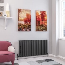 Eastbrook Kelmscott 600mm x 1185mm Aluminium Radiator Matt Anthracite   89.0260