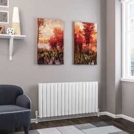 Eastbrook Kelmscott 600mm x 1185mm Aluminium Radiator Matt White   89.0251