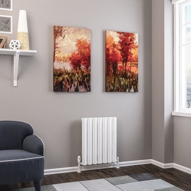 Eastbrook  Kelmscott 600mm x 485mm Aluminium Radiator Matt White   89.0247