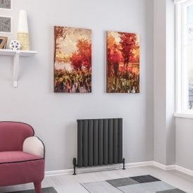Eastbrook Kelmscott 600mm x 625mm Aluminium Radiator Matt Anthracite   89.0257