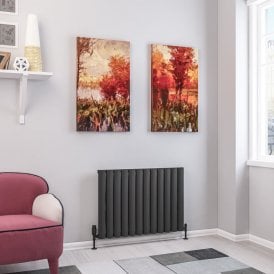 Eastbrook Kelmscott 600mm x 835mm Aluminium Radiator Matt Anthracite   89.0258