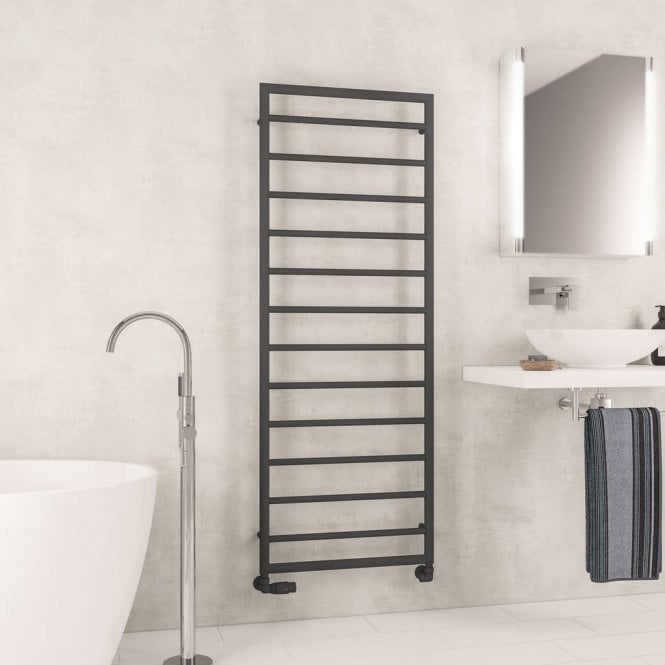 Eastbrook  Kenilworth 1600mm x 600mm Towel Rail Matt Anthracite   61.0031