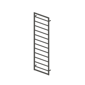 Eastbrook Kenilworth 800mm x 500mm Towel Rail Matt Anthracite   61.0026