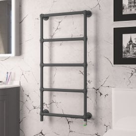 Eastbrook Kennet Dry Element Towel Rail 1200mm x 600mm Matt Anthracite   47.0046