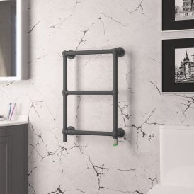 Eastbrook Kennet Dry Element Towel Rail 700mm x 500mm Matt Anthracite   47.0043