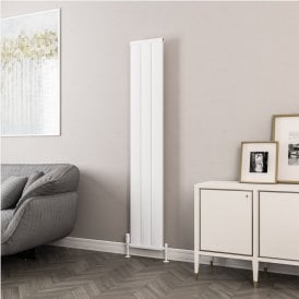 Eastbrook Kingswood Slimline 1800mm x 310mm Aluminium Radiator Matt White   86.0522