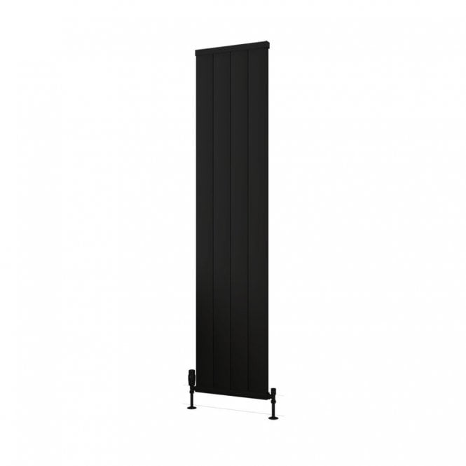 Eastbrook  Kingswood Slimline 1800mm x 410mm Aluminium Radiator Matt Black   86.0531