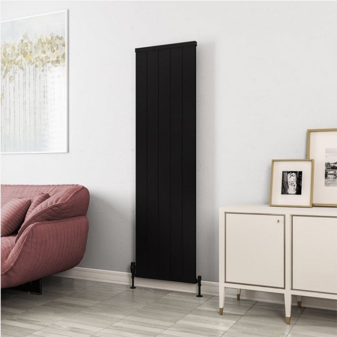 Eastbrook  Kingswood Slimline 1800mm x 510mm Aluminium Radiator Matt Black   86.0532