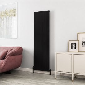 Eastbrook Kingswood Slimline 1800mm x 510mm Aluminium Radiator Matt Black   86.0532
