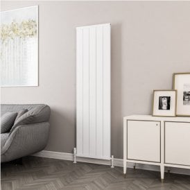 Eastbrook Kingswood Slimline 1800mm x 510mm Aluminium Radiator Matt White   86.0524