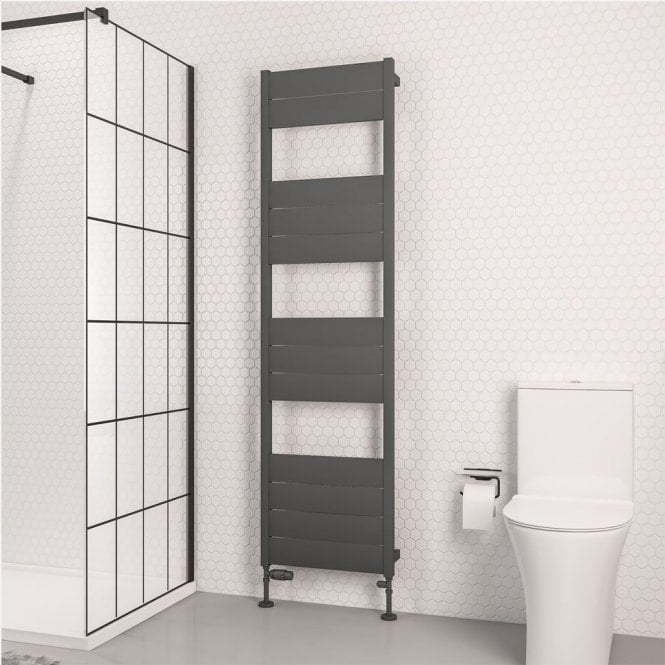 Eastbrook  Kingswood Slimline 1820mm x 500mm Aluminium Towel Rail Matt Anthracite   86.0565