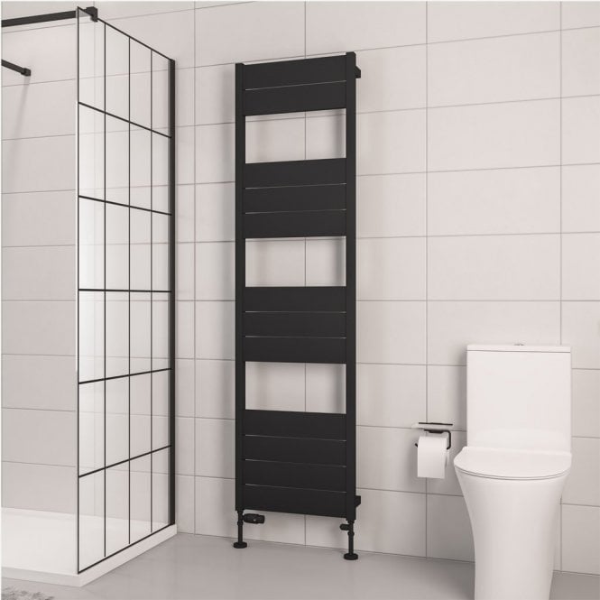 Eastbrook  Kingswood Slimline 1820mm x 500mm Aluminium Towel Rail Matt Black   86.0571