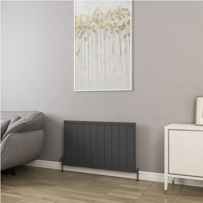 Eastbrook  Kingswood Slimline 600mm x 1010mm Aluminium Radiator Matt Anthracite   86.0545