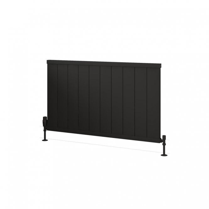 Eastbrook  Kingswood Slimline 600mm x 1010mm Aluminium Radiator Matt Black   86.0552