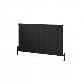 Eastbrook Kingswood Slimline 600mm x 1010mm Aluminium Radiator Matt Black   86.0552