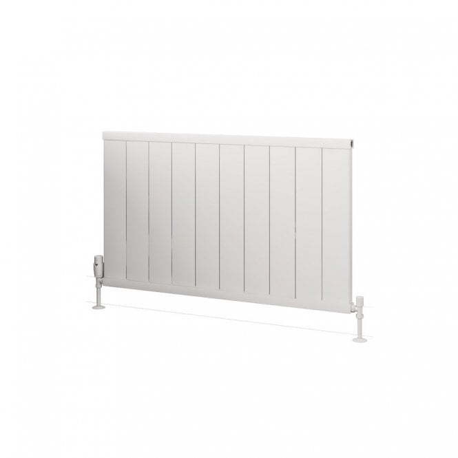 Eastbrook  Kingswood Slimline 600mm x 1010mm Aluminium Radiator Matt White   86.0538