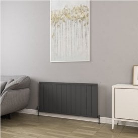 Eastbrook Kingswood Slimline 600mm x 1210mm Aluminium Radiator Matt Anthracite   86.0546