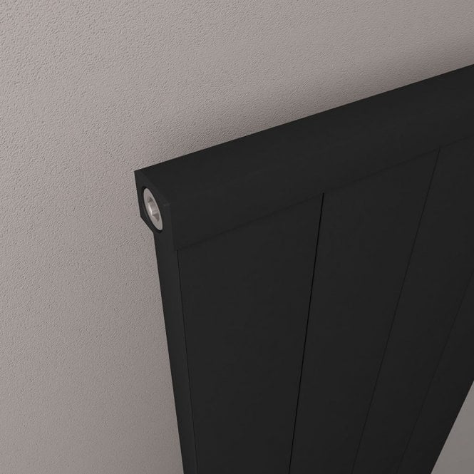 Eastbrook  Kingswood Slimline 600mm x 1210mm Aluminium Radiator Matt Black   86.0553