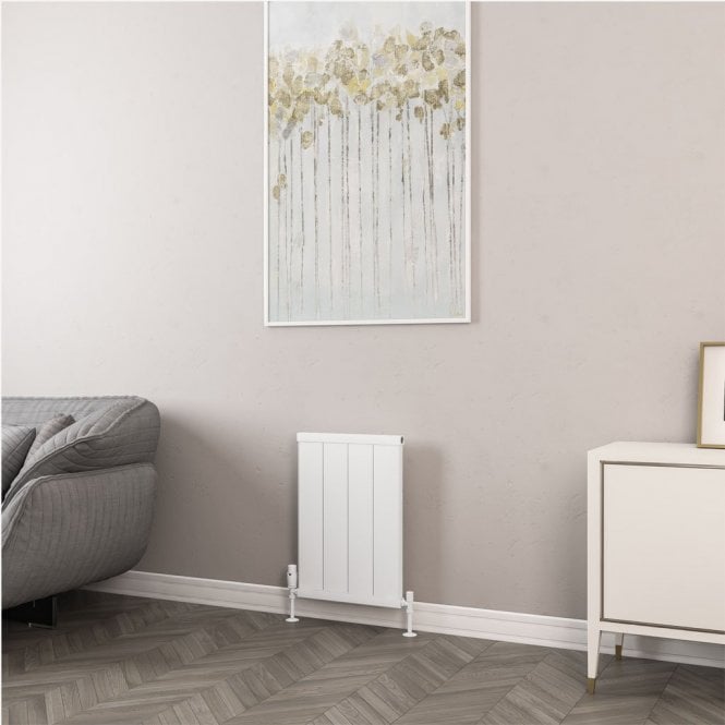 Eastbrook  Kingswood Slimline 600mm x 410mm Aluminium Radiator Matt White   86.0534