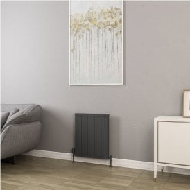 Eastbrook Kingswood Slimline 600mm x 510mm Aluminium Radiator Matt Anthracite   86.0542