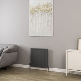 Eastbrook Kingswood Slimline 600mm x 610mm Aluminium Radiator Matt Anthracite   86.0543