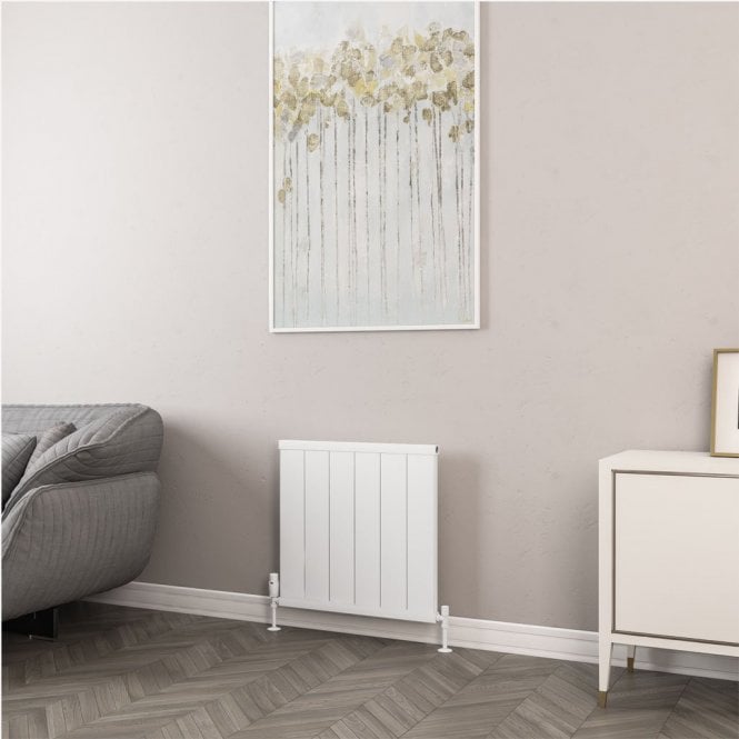 Eastbrook  Kingswood Slimline 600mm x 610mm Aluminium Radiator Matt White   86.0536