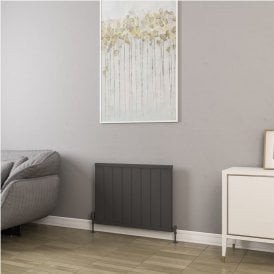 Eastbrook Kingswood Slimline 600mm x 810mm Aluminium Radiator Matt Anthracite   86.0544