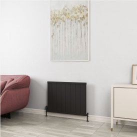 Eastbrook Kingswood Slimline 600mm x 810mm Aluminium Radiator Matt Black   86.0551