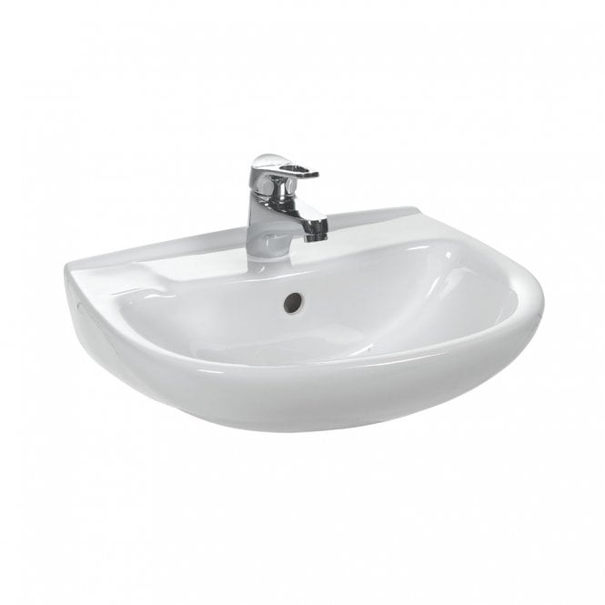 Eastbrook  Kompact Basin 457mm 1 Tap Hole White   27.0401