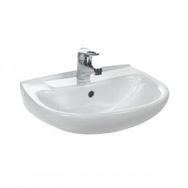 Eastbrook Kompact Basin 457mm 1 Tap Hole White   27.0401