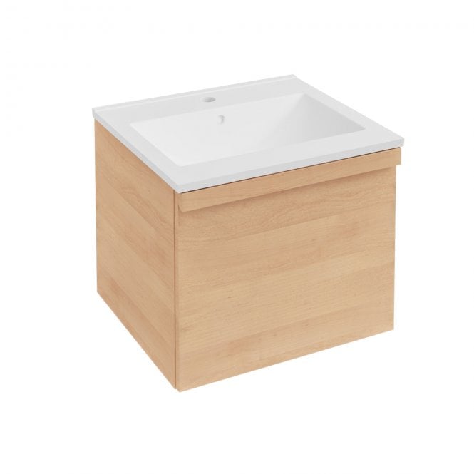 Eastbrook  Kydbrook 500mm Wall Hung Single Drawer Unit Light Oak   72.0010