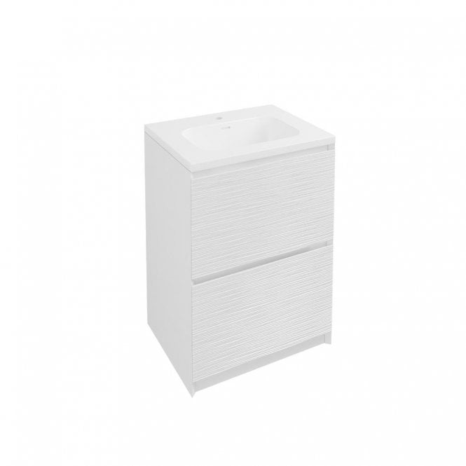 Eastbrook  Langley 60cm Floor Standing Vanity Unit Matt White 120.1001
