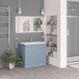 Eastbrook Langley 90cm Floor Standing Vanity Unit Harbour Blue 120.1012