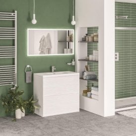 Eastbrook Langley 90cm Floor Standing Vanity Unit Matt White 120.1002