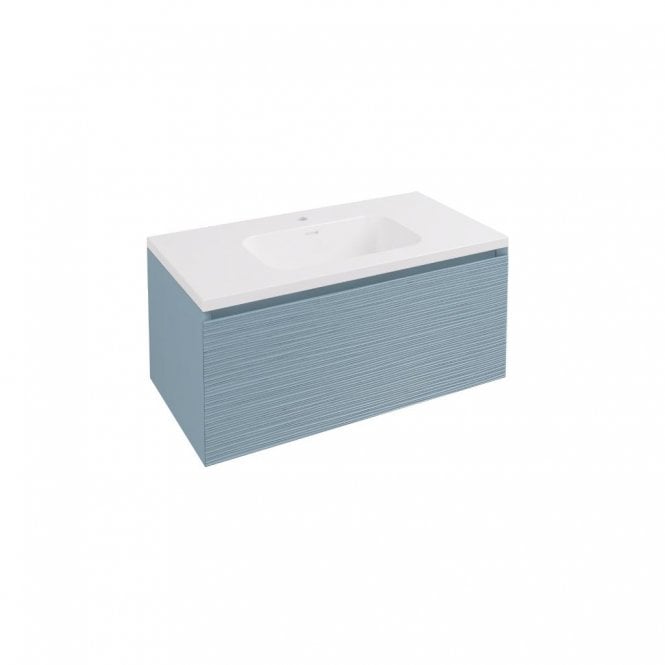 Eastbrook  Langley 90cm Wall Hung Vanity Unit Harbour Blue 120.2012