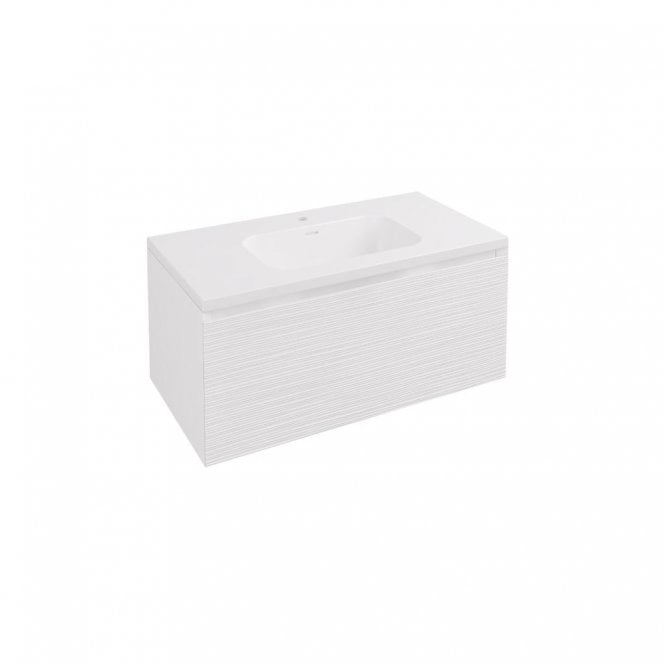 Eastbrook  Langley 90cm Wall Hung Vanity Unit Matt White 120.2002