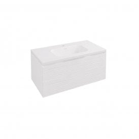 Eastbrook Langley 90cm Wall Hung Vanity Unit Matt White 120.2002