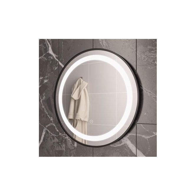 Eastbrook  Largo 600mm x 600mm LED Mirror Black Frame   40.1016