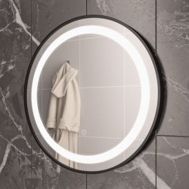 Eastbrook Largo 600mm x 600mm LED Mirror Black Frame   40.1016