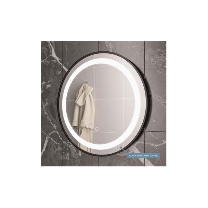 Eastbrook  Largo 800mm x 800mm LED Mirror Black Frame   40.1017