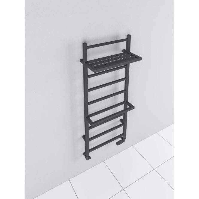 Eastbrook  Launton Designer Towel Rail 1200mm x 600mm Matt Anthracite   61.0065