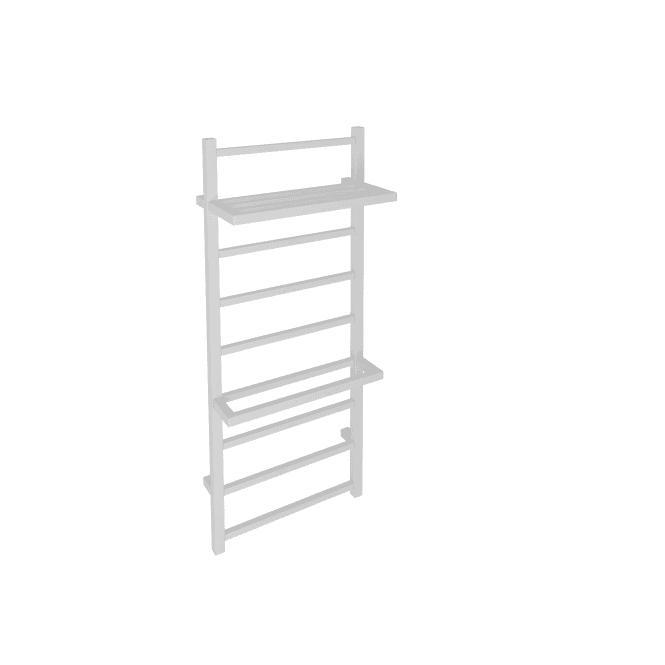 Eastbrook  Launton Designer Towel Rail 1200mm x 600mm Matt White   61.0063