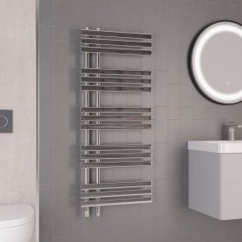 Eastbrook Loddon Dry Element Towel Rail 1200mm x 500mm Chrome   47.0041