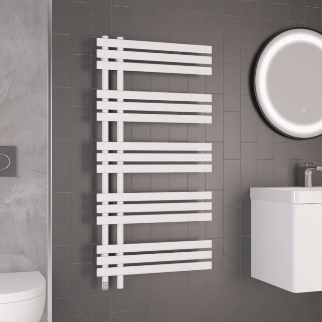 Eastbrook  Loddon Dry Element Towel Rail 1200mm x 600mm Matt White   47.0030