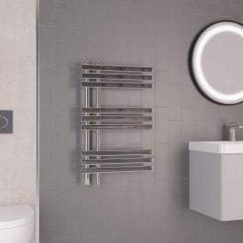 Eastbrook Loddon Dry Element Towel Rail 800mm x 500mm Chrome   47.0039