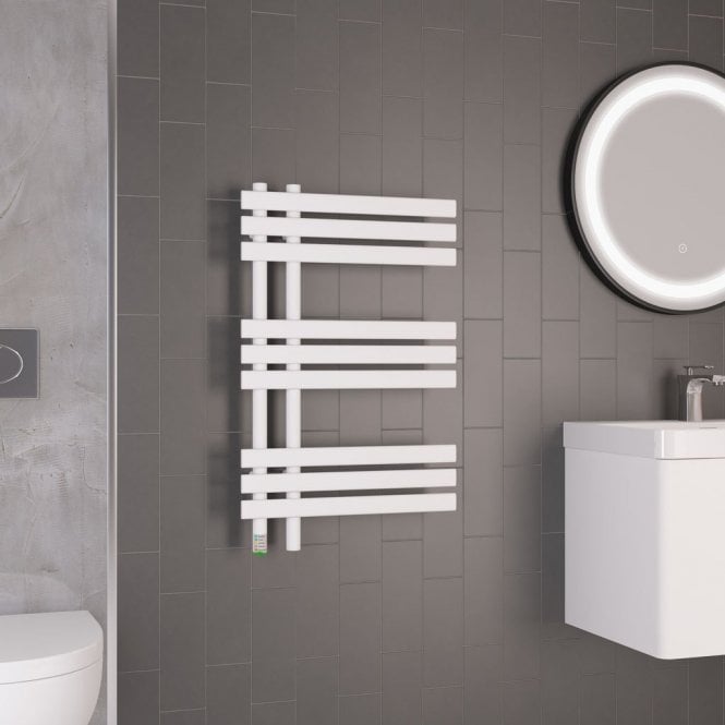 Eastbrook  Loddon Dry Element Towel Rail 800mm x 500mm Matt White   47.0027