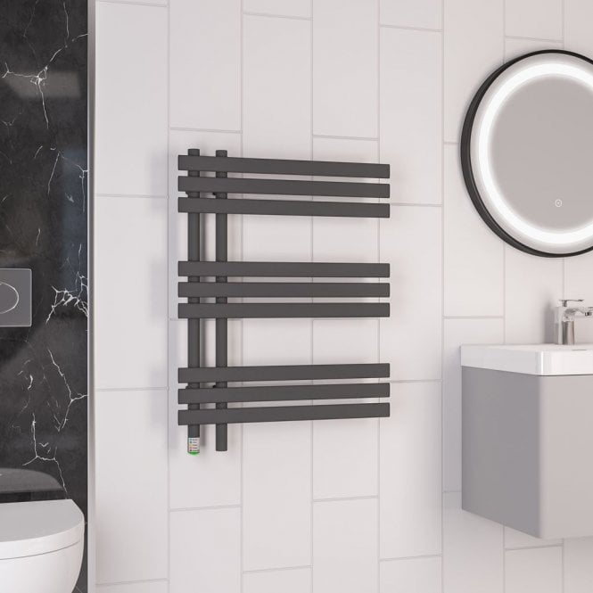 Eastbrook  Loddon Dry Element Towel Rail 800mm x 600mm Matt Anthracite   47.0032