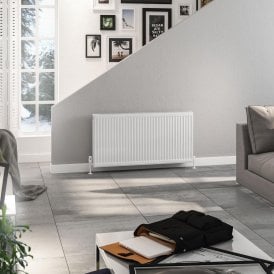 Eastbrook Longbridge Type 22 Compact Panel Radiator 600mm x 1200mm Gloss White 41.7009