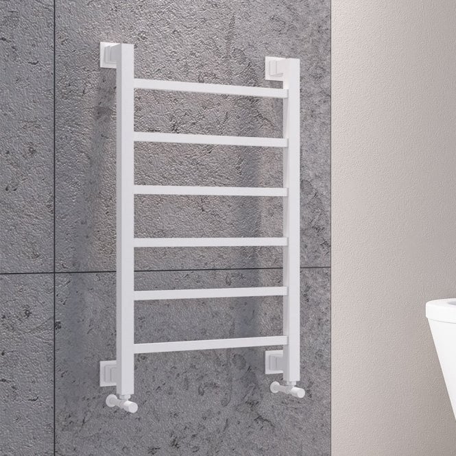 Eastbrook  Loxley 1200mm x 500mm Towel Rail Matt White   61.0040