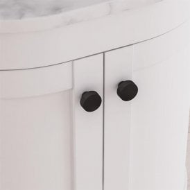 Eastbrook Lucerne Smooth Knob Handle Matt Black   116.0002